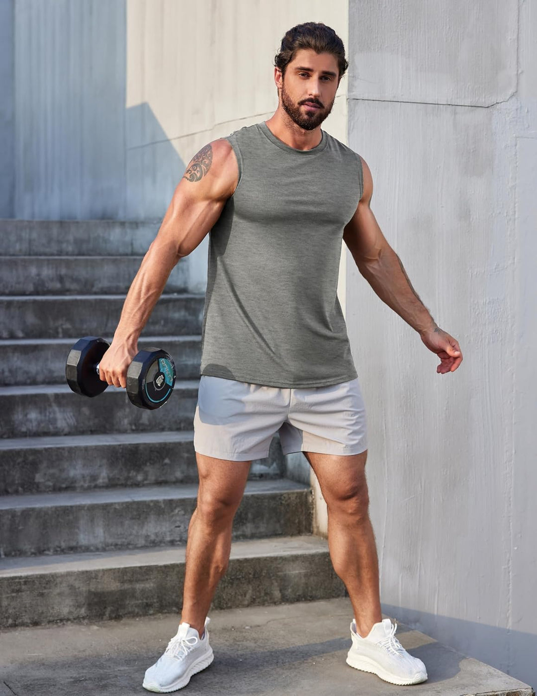 COOFANDY Tank Top Herren 3er Pack ärmelloses Unterhemden Muskelshirts Athletic Achselhemden Classic