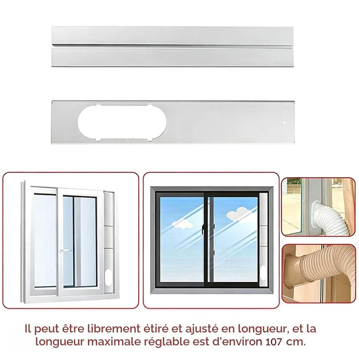 Tragbares AC-Fenster-Kit, Tragbares Klimaanlagen-Fenster-Lüftungs-Kit, Klimaanlage-Fenster-Dichtung
