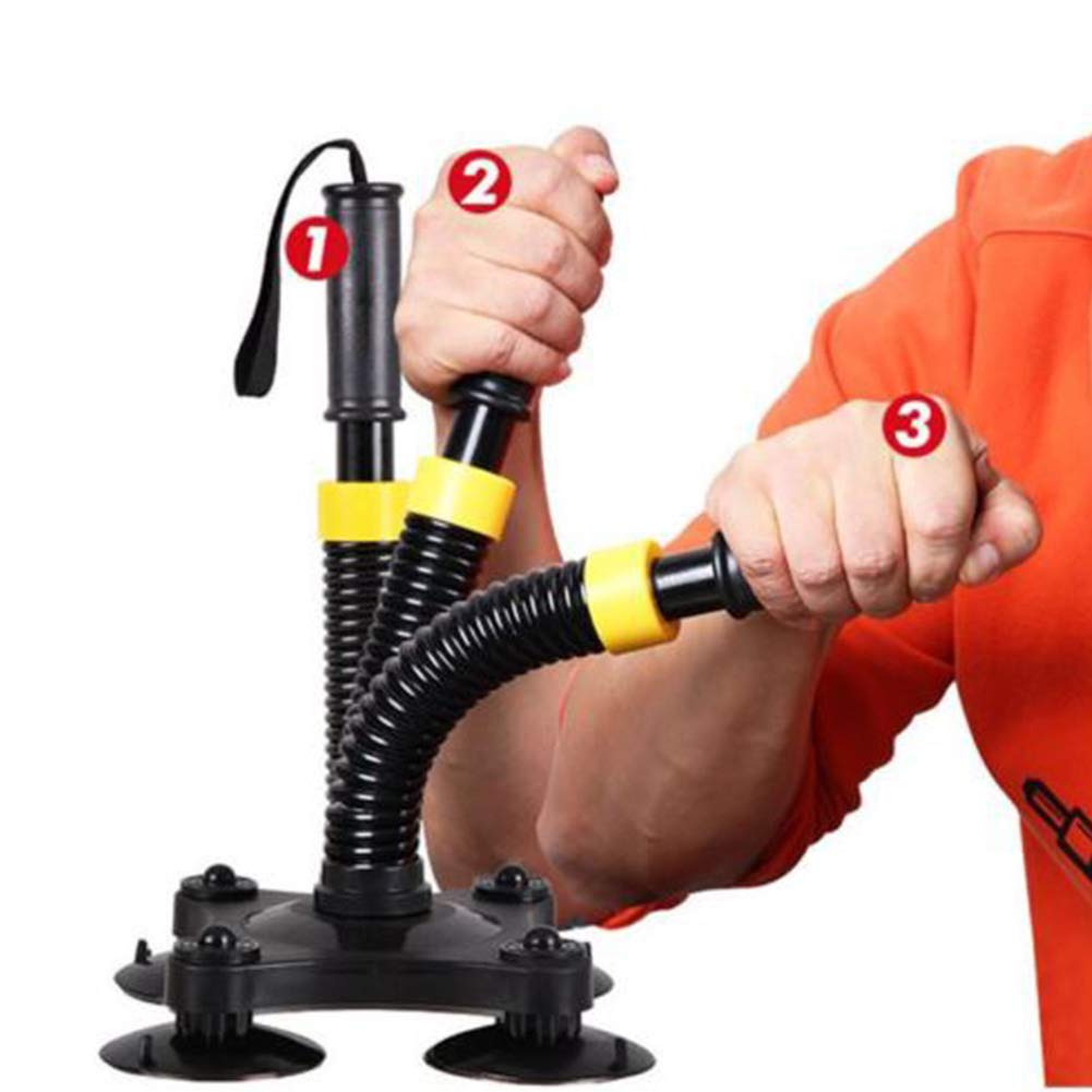 Handgelenk und Krafttrainer, Handgreifer Set mit Power Steel Arm, Federstruktur, Widerstand, Sportbe