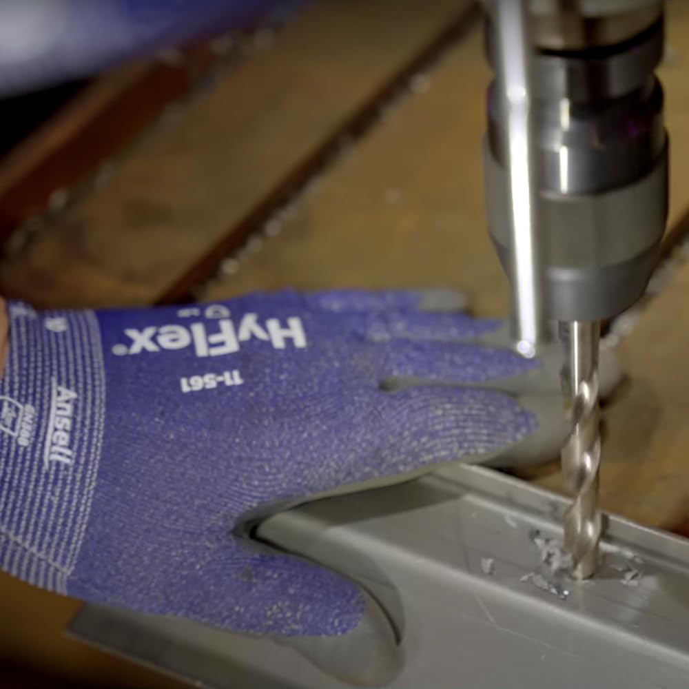 Ansell HyFlex 11-561 Schnittschutz-Handschuhe, Atmungsaktive Nitril-beschichtung, Höchste Weiterreis