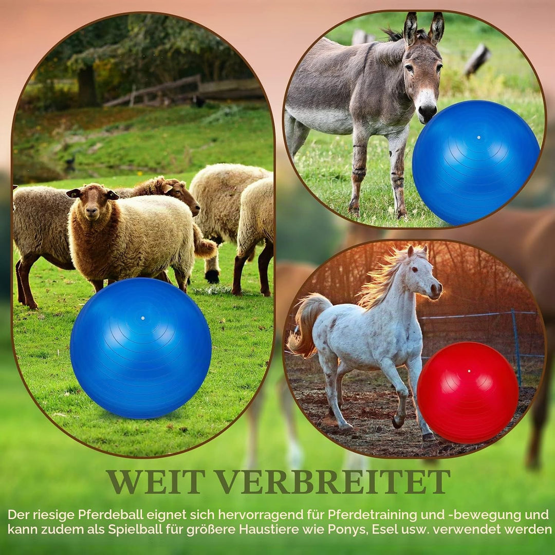 2 Stück 101.6 cm Pferdeball zum Spielen, grosser Pferdeball, grosser Herding Ball für Pferde, Anti-P