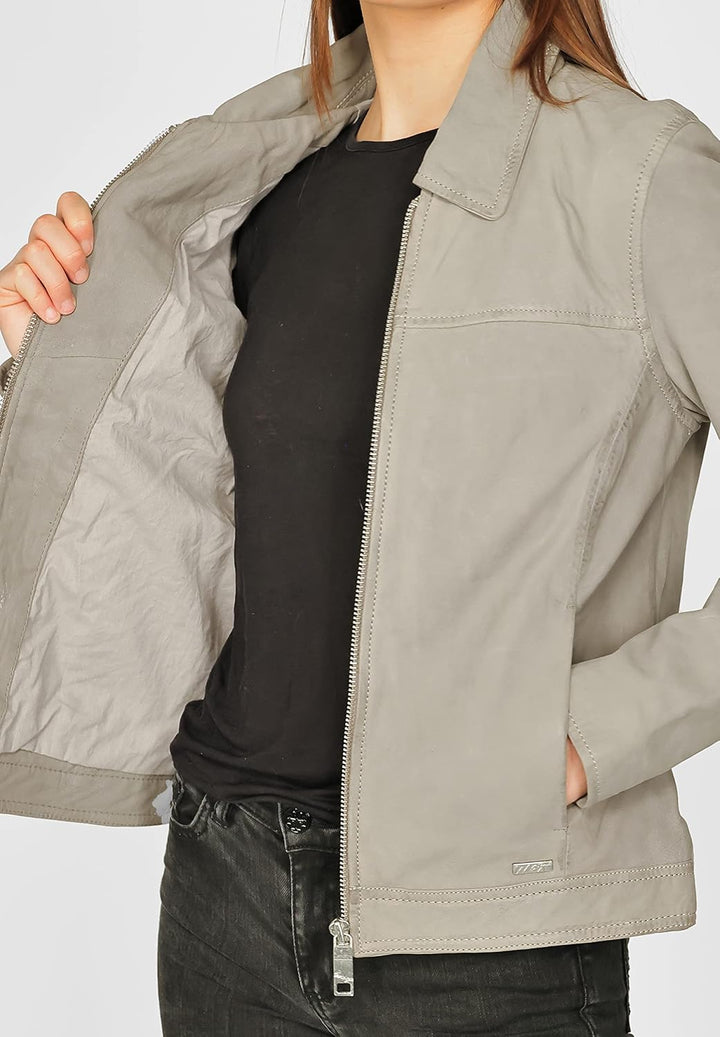 MAZE Damen Lederjacke 4202117 XL stone, XL stone
