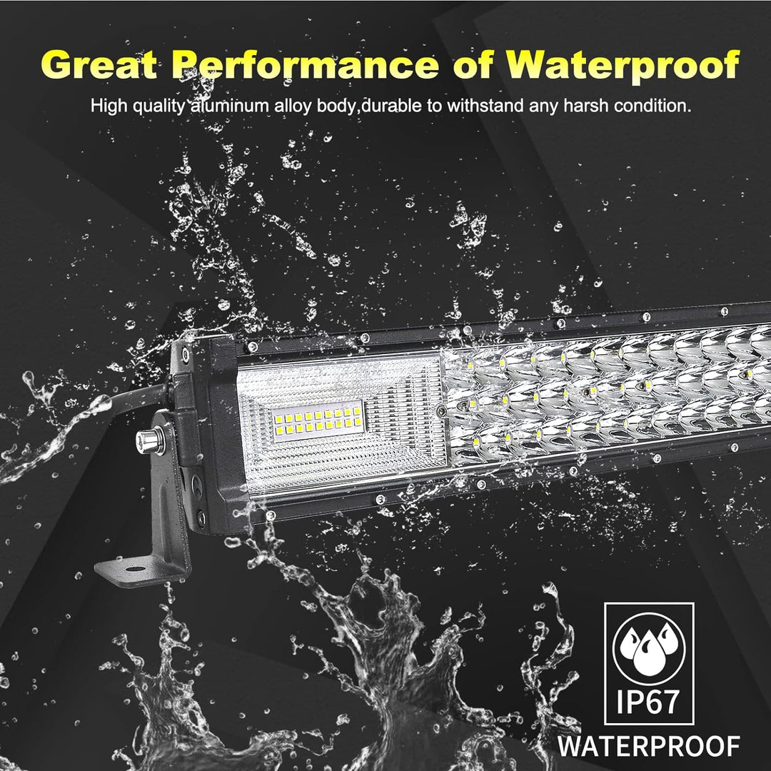 Willpower 42 Zoll 107CM 540W Led Arbeitsscheinwerfer Bar + 4 Zoll 10CM Led Scheinwerfer + Kabelbaum