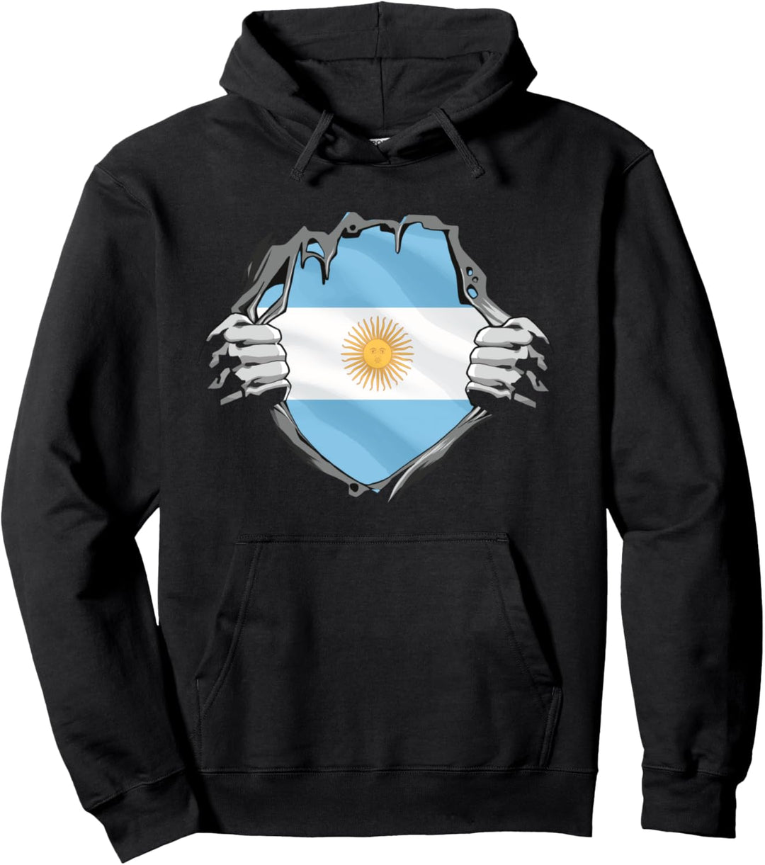 Argentinien Fussball Trikot Alternative Pullover Hoodie