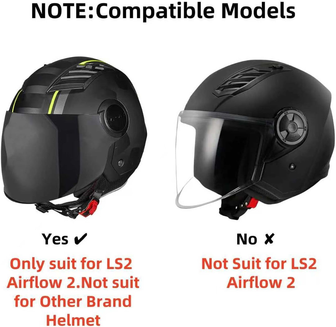 Helm Visier für LS2 of562,Motorrad Wind Schild Helm Objektiv Visier,Motorradhelm Visier,Integralhelm