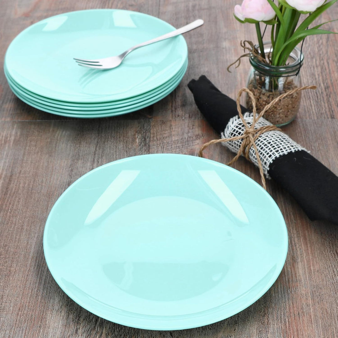 MamboCat 6er Set Mint Kuchenteller aus Glas I Ø 19 cm I kleine Teller für Kuchen, Dessert, Vorspeise