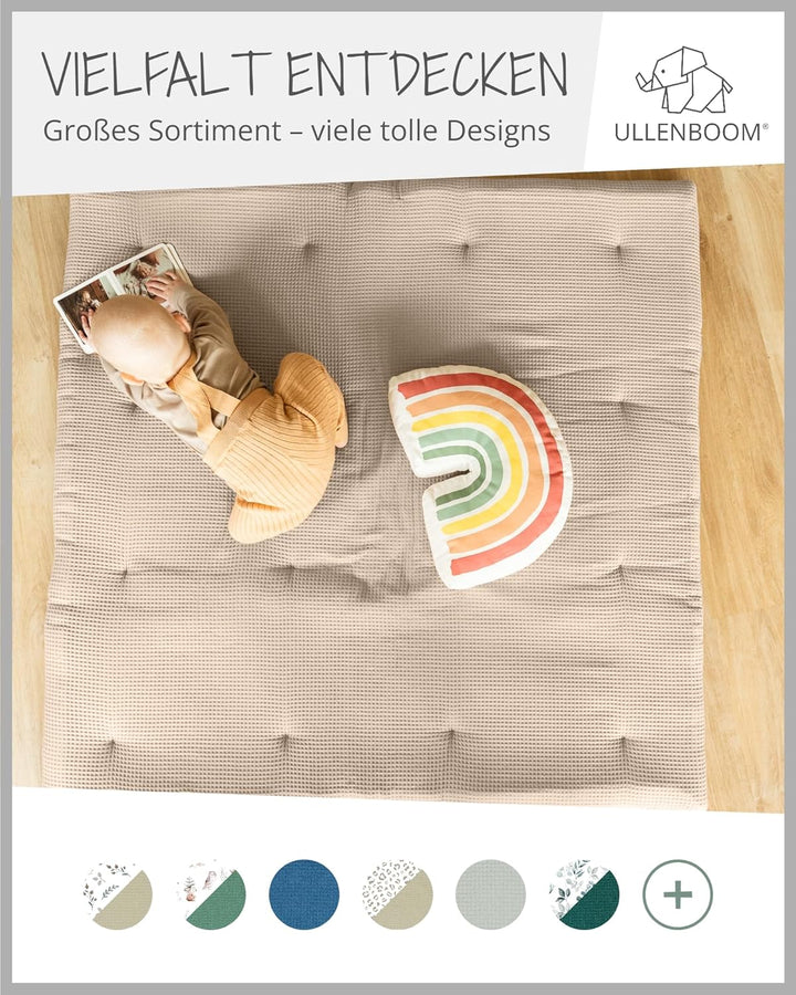 ULLENBOOM ® Windeltasche für unterwegs, Sand, Made in EU - Wickeltasche für bis zu 3 Windeln, Feucht
