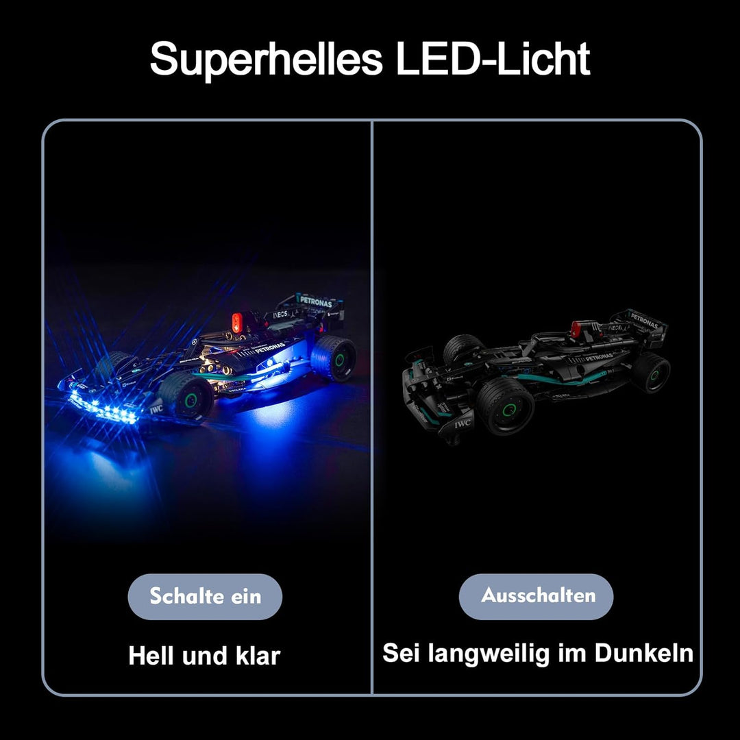 Led Licht Set Kompatibel mit Lego Mercedes-AMG F1 W14 E Performance Pull-Back (Kein Modell), Dekorat