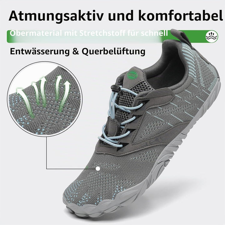 SAGUARO Unisex Barfussschuhe Damen Minimalistische Fitnessschuhe Herren Outdoor Wanderschuhe Trailla