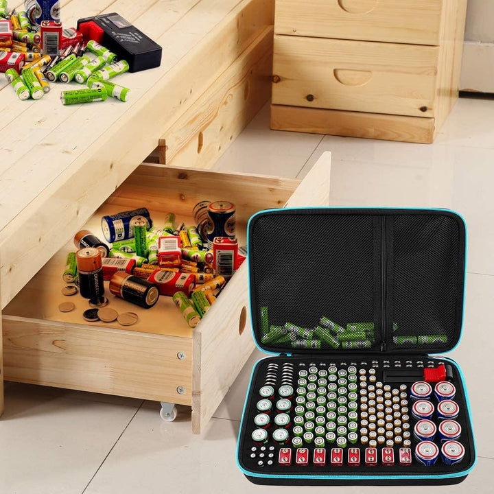 Batteriebox Tragetasche Aufbewahrungsbox für Batterieorganisator mit Batterietester (BT168), Tasche