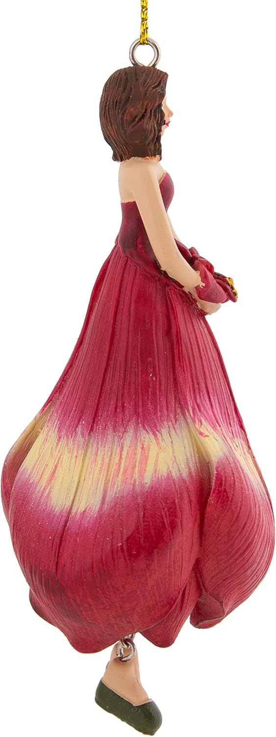 Blumenmädchen Amaryllis Dekofigur Blumen Garten Figur für Innen zum Hängen Flower Fairy Figur, Amary