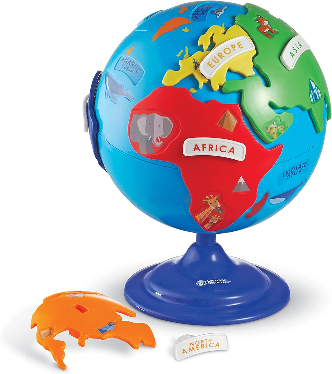 Learning Resources Puzzle-Globus, globus kinder, puzzle weltkarte, kinderglobus ab 6, puzzle weltkar