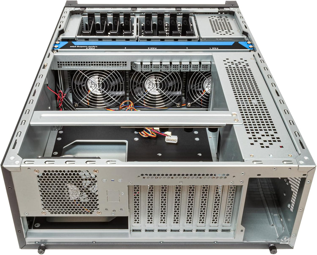 UNYKAch 4U Rack Chassis WS-SR630 4U Dual Form Workstation & IDC | Aluminiumgriffe, Kompatibilität mi