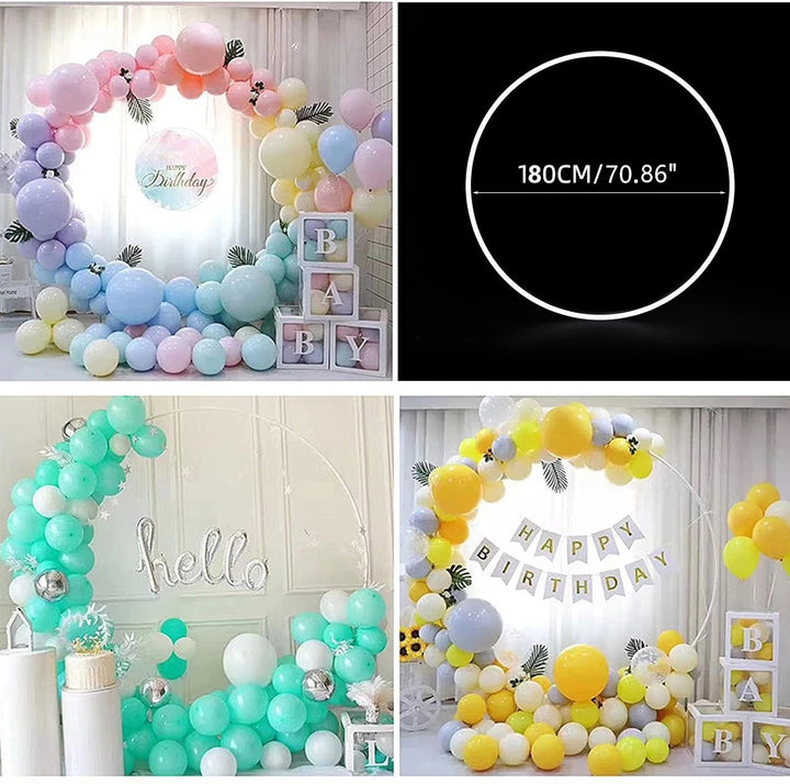 Ballon Kreis Rahmen Kit, Ballon Hoop Ständer, Ballonbogen Set, Ballon Girlanden für Halter Hochzeit,