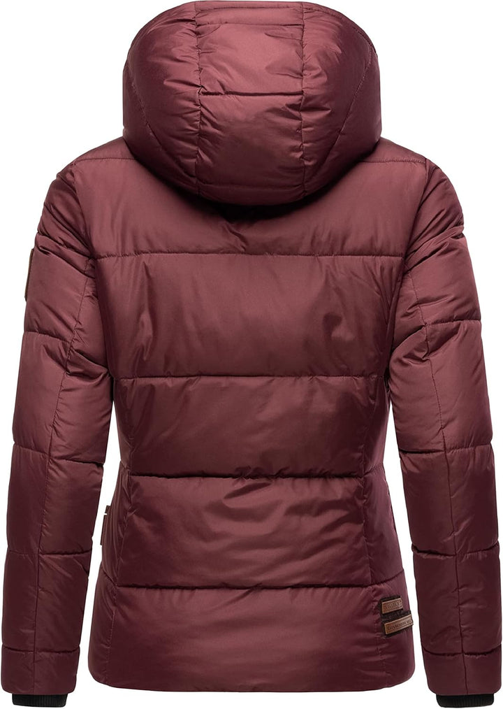 Navahoo Damen warme Winter Steppjacke Megan XS-XXL S Wine, S Wine