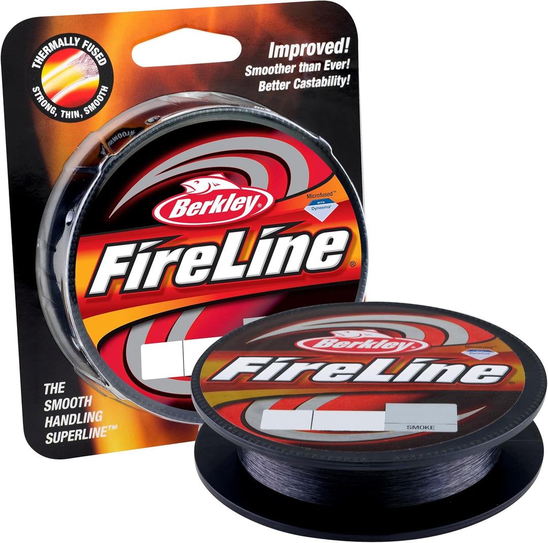 BERKLEY FireLine Fused Original 150m, 300m & 1800m - Angelschnur 300 m Smoke 0.32 mm, 300 m Smoke 0.