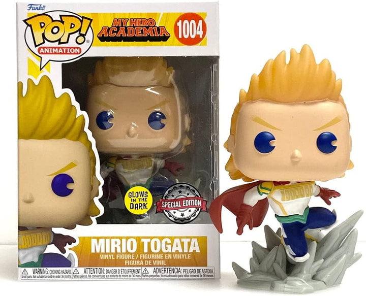 Funko Pop! Animation: My Hero Academia (MHA) - Mirio - Leuchtet Im Dunkeln - Vinyl-Sammelfigur - Ges
