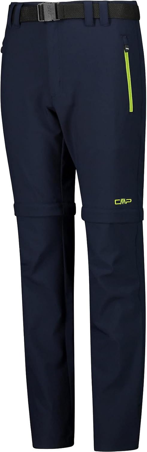 CMP Jungen Hose Zip Off Hose 128 B. Blau-limettengrün, 128 B. Blau-limettengrün