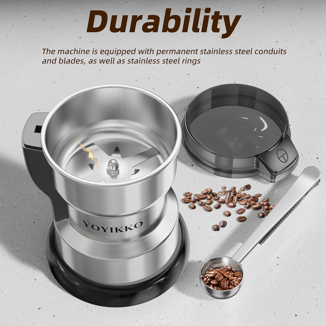 Elektrische Kaffeemühle, 300 W, verstellbares Mahlen, Espresso/Tropfen/Ausgiessen, für Kaffee, Gewür
