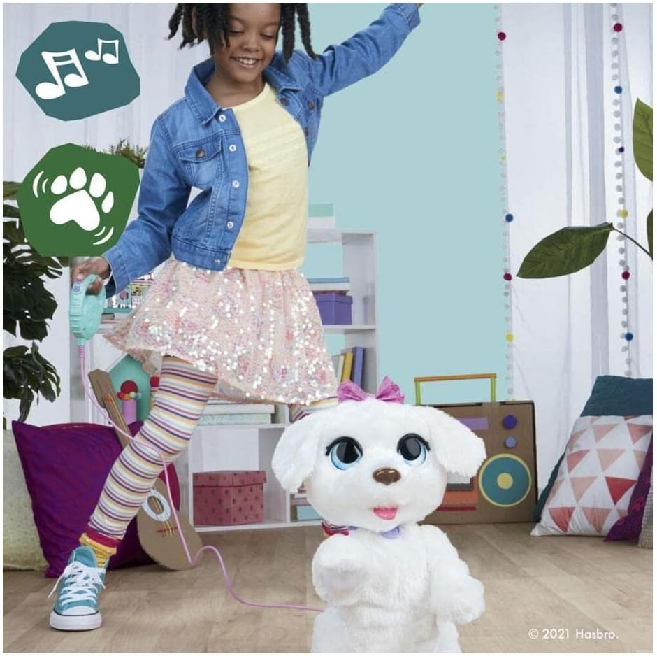 FurReal Hasbro GoGo, Mein tanzendes Hündchen, interaktives, elektronisches Tierchen, 50+ Geräusche u
