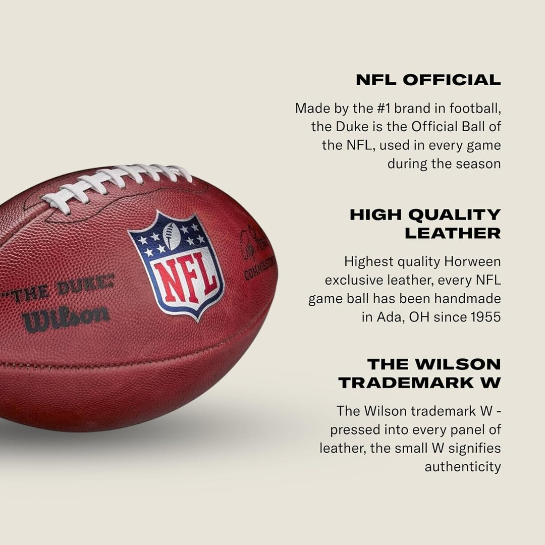 Wilson "The Duke" Offizieller NFL-Spielfussball Offizieller Spielball, Offizieller Spielball