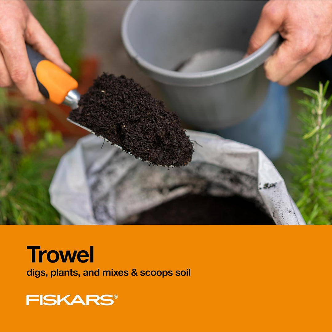 Fiskars Ergo Gartenwerkzeug-Set Recyclable Package schwarz/orange, Recyclable Package