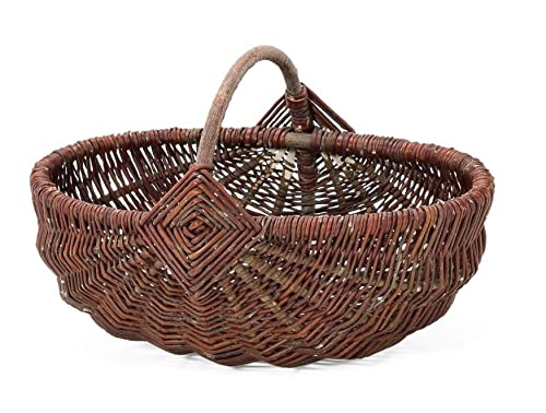 Weidenprofi Weidenkorb, Erntekorb aus Weide, oval mit Henkel, Grösse (LxBxH): 38 x 22 x 16 cm, (LxBx