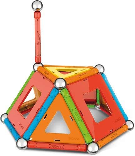 Geomag, Classic Confetti, 357 Magnetkonstruktionen und Lernspiele, Konstruktionsspielzeug, inkl. Kug