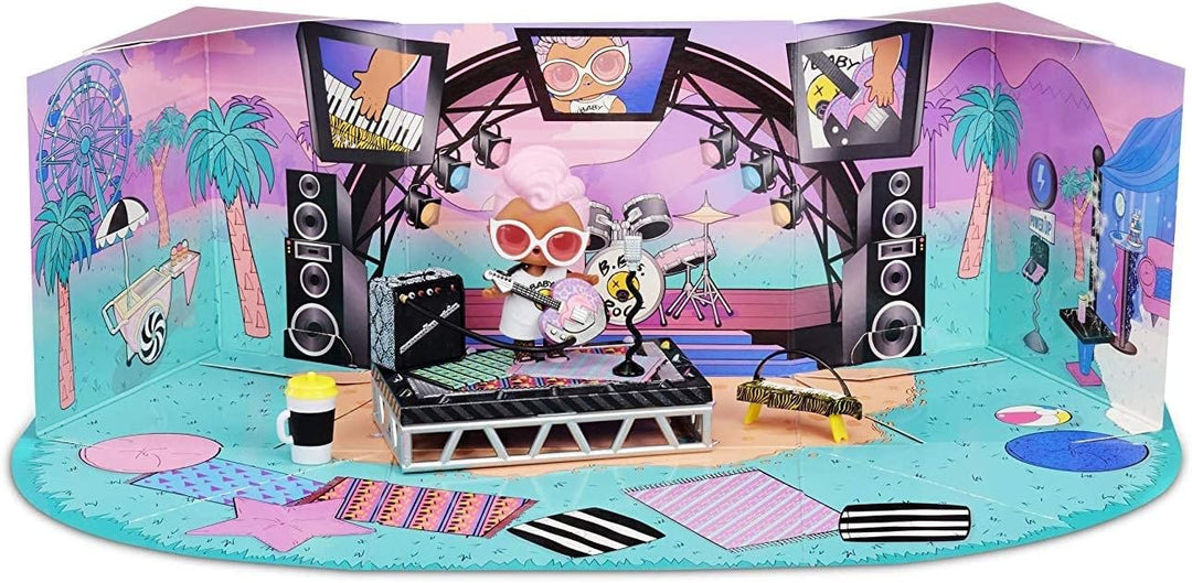 L.O.L. Surprise! 564935E7C Furniture - Puppenmöbel und Sammelfigur mit Zubehör Music Festival mit Gr