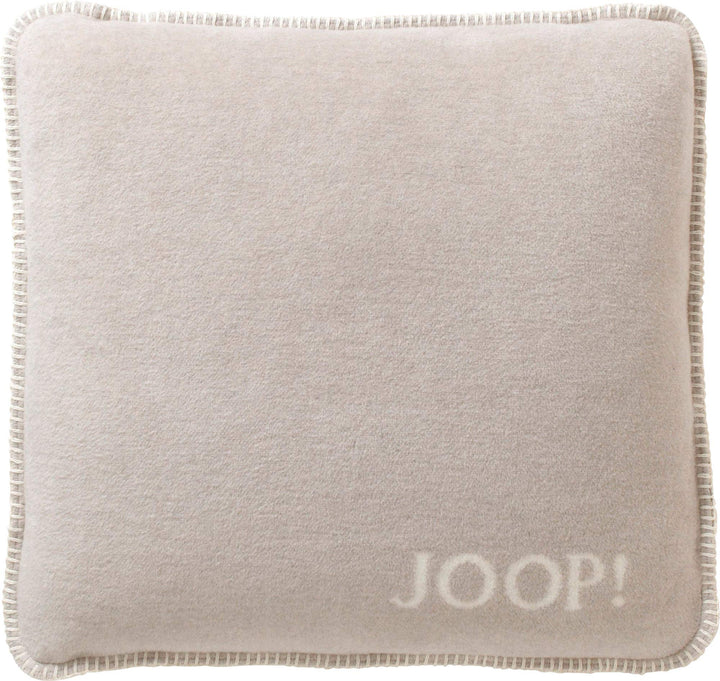 JOOP! Kissen mit Füllung UNI-Doubleface | Feder-Ecru - 50 x 50