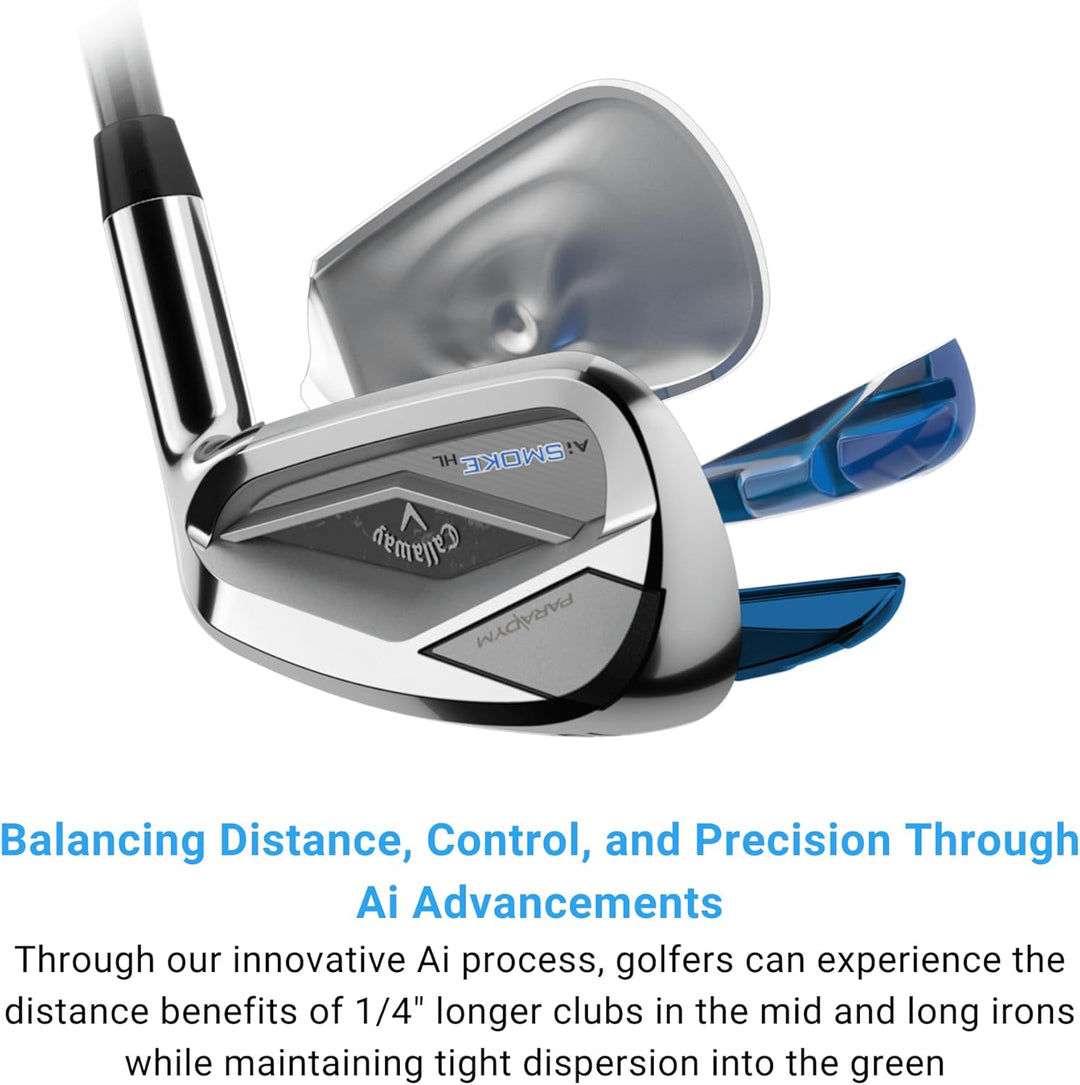 Callaway Golf Paradym AI Smoke High Launch Einzeleisen Rechts Legierter Stahl Regulär Ansatz Keil, R