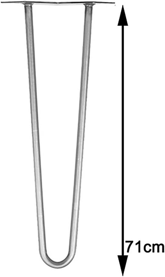 Melko 4 Stück Hairpin Legs Haarnadel Tischbeine aus 12 mm Stahl Tischfuss inkl. Bodenschoner | Höhe
