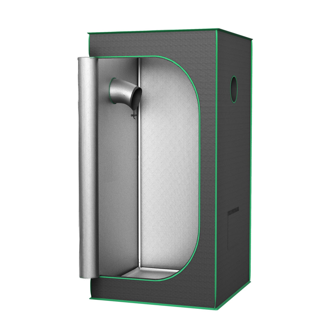 Growzelt 80x80x160 cm Grow Tent mit Reflektierende Mylar Lichtdicht Wasserdicht Zuchtzelt Growroom G
