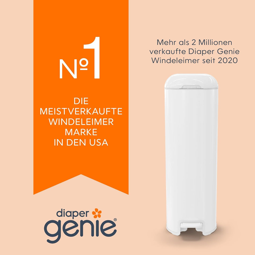 Diaper Genie - 2er-Pack Original Easy Roll Nachfüllungen 2x18 Beutel kompatibel mit Diaper Genie Pla