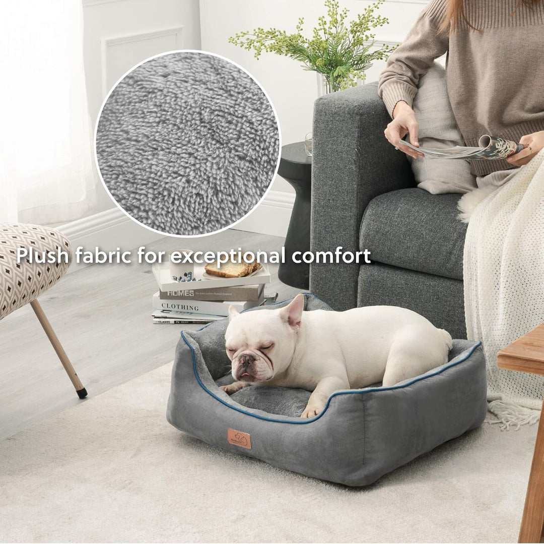 BEDSURE Katzenbett grosse Katzen waschbar - 51x48x15cm Katzen Bettchen Indoor für Katzen, quadratisc