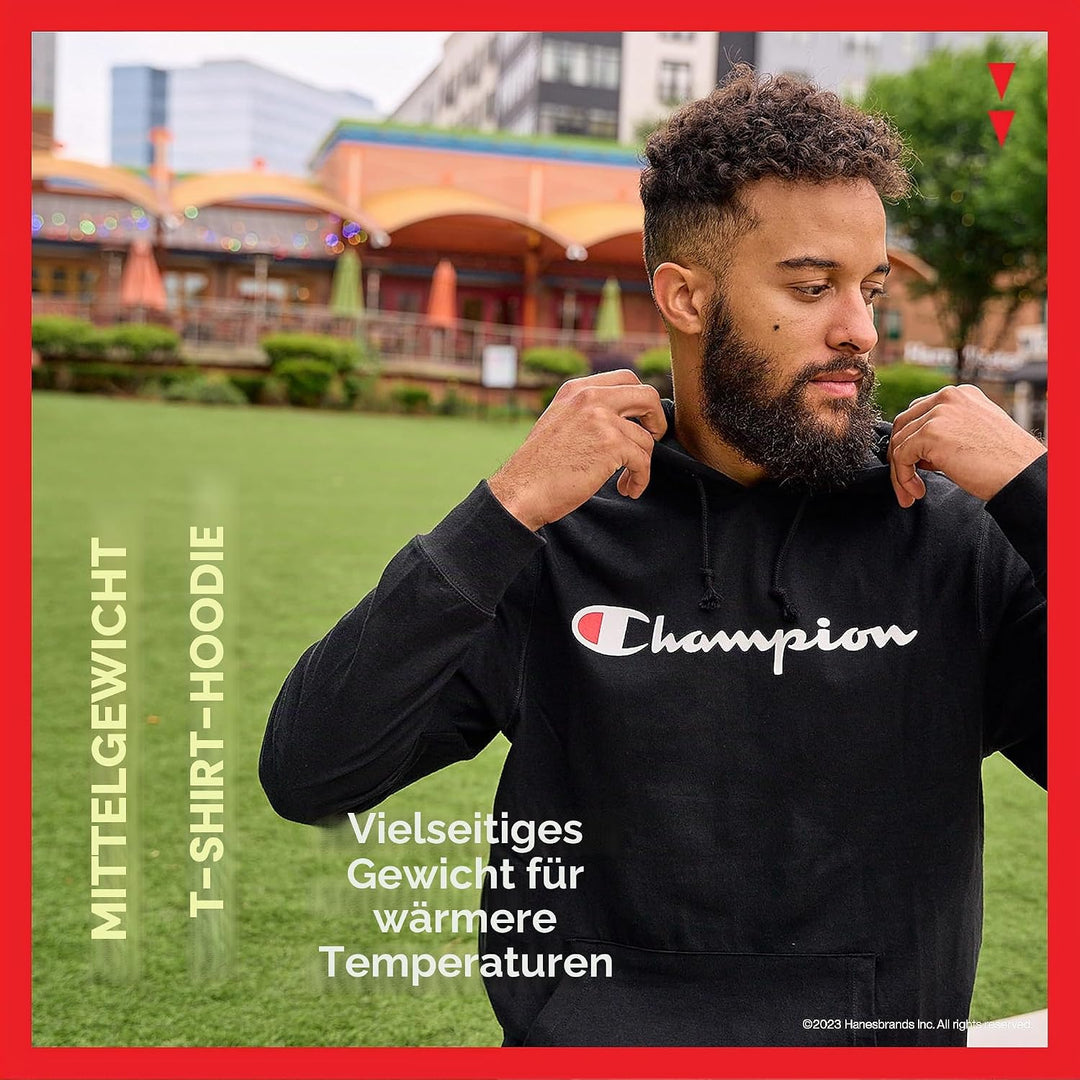 Champion Herren Langarm-t-Shirt Hoodie (Ruhestand) Hemd (1er Pack) S Navy, S Navy
