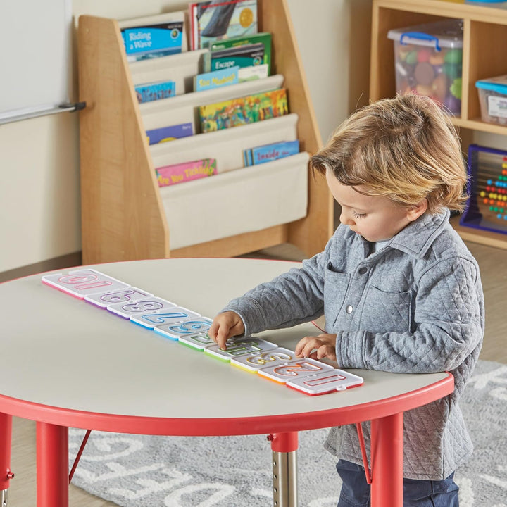 Learning Resources Sensorische Zahlentafeln, Lernspielzeug für Kinder ab 3 Jahren, Fingerspurentafel