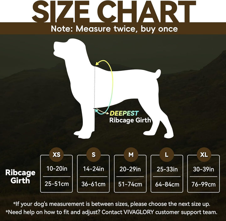 VIVAGLORY Easefit Hundegeschirr, Zugstopp Hundegeschirr Geschirr Hund Mit Griff, Anti Zieh Geschirr