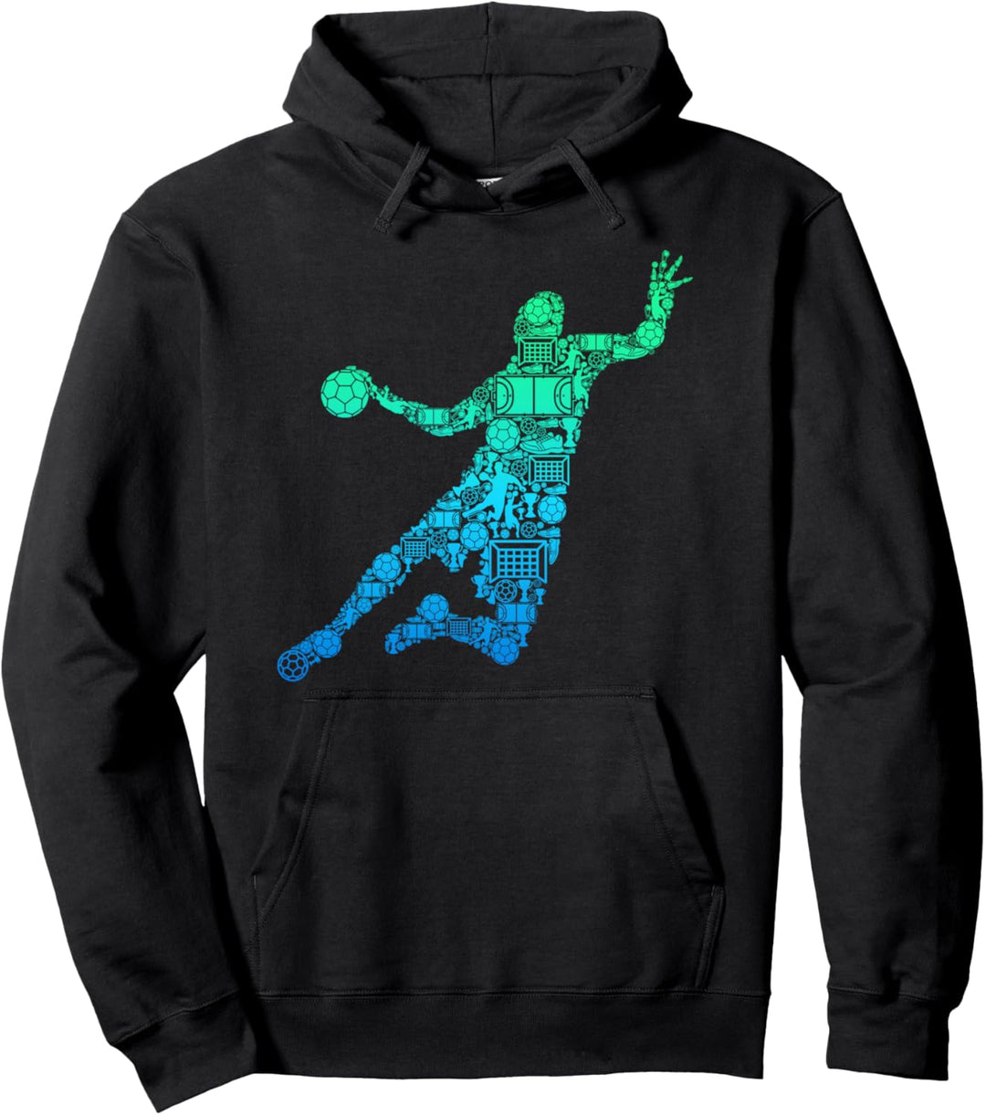 Handball Handballer Handballspieler Kinder Jungen Männer Pullover Hoodie