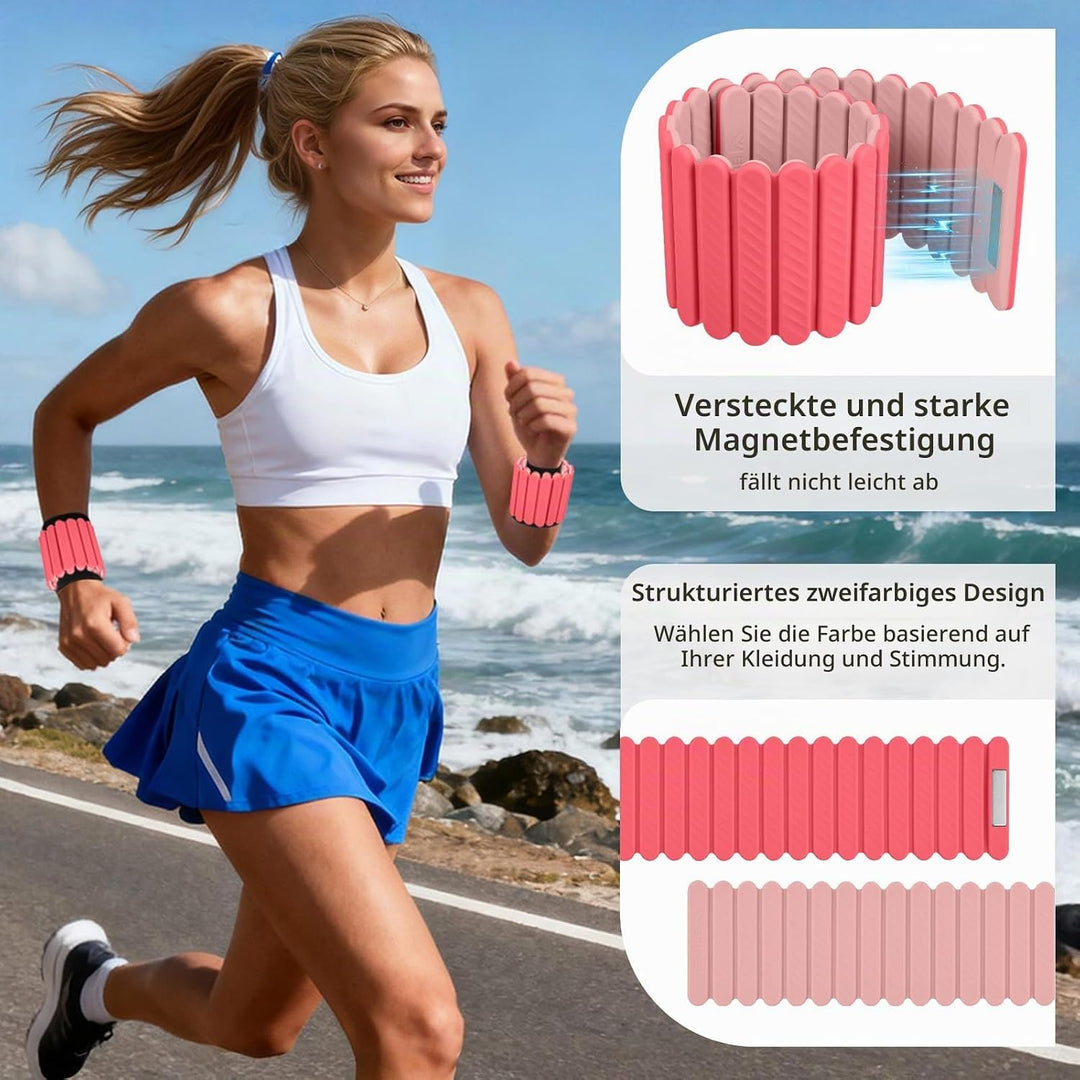 Abahub Magnetische Gewichte Hand Fuss Wrist Ankle Weights Handgelenk Gewichte für Beine und Arme Set