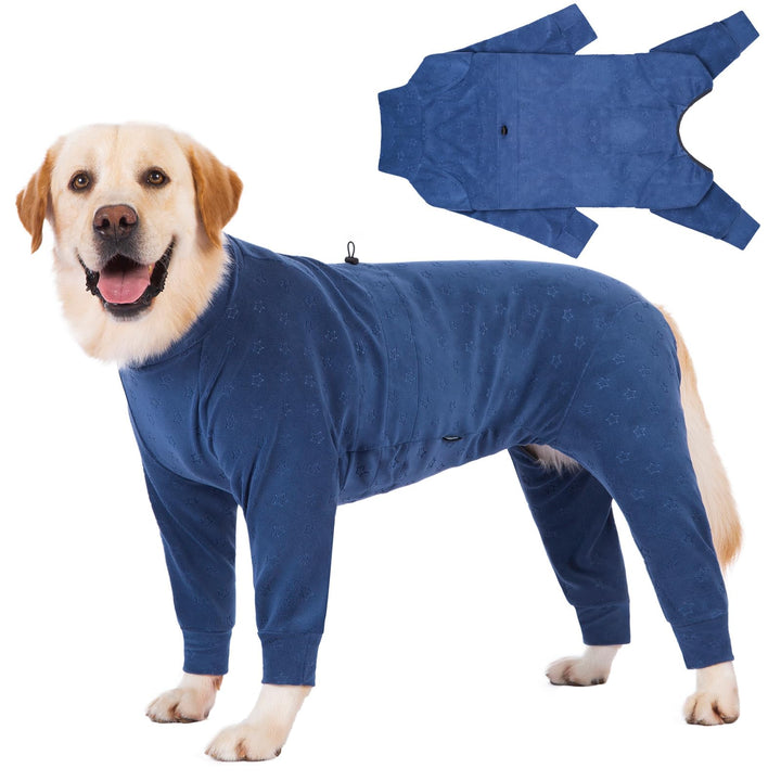 Prägung Hundemantel Fleece Hundepullover Mit Beinen Winterjacke Warm Hundepyjama Hundebademantel Gro