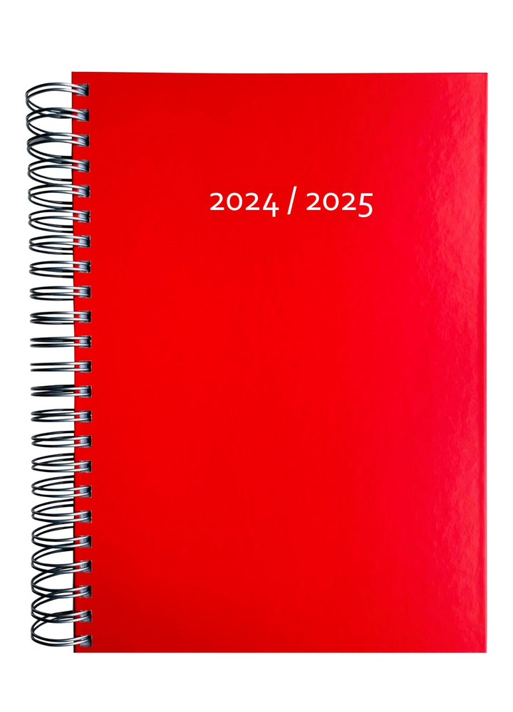 edition cumulus 2025/2026 Dicker Kalender DIN A4 – HIBISCUS (red) - MADE IN GERMANY - Ideal fürs Bür