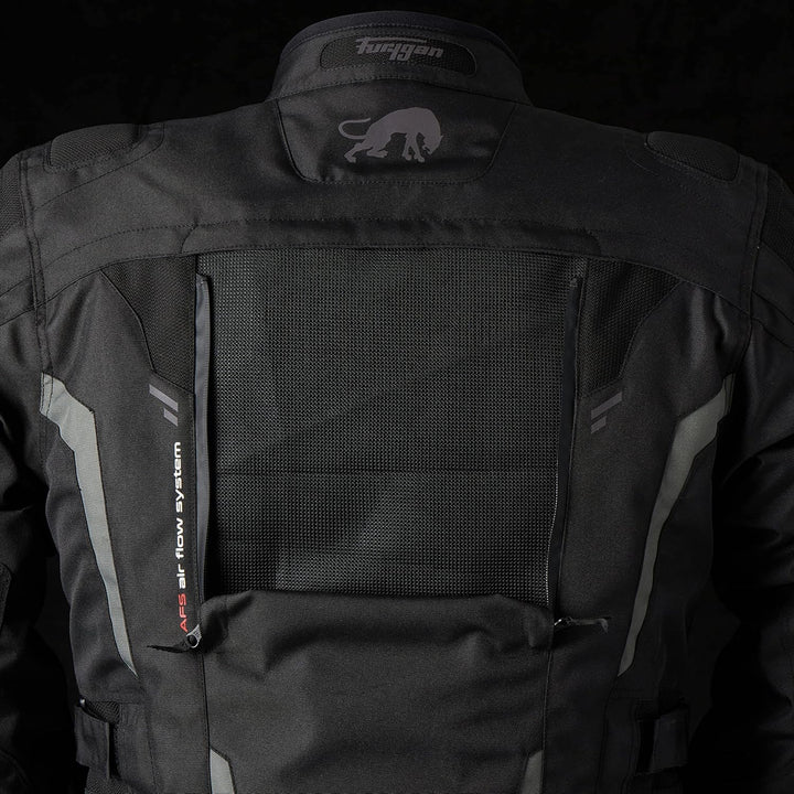 Furygan Herren Motorradjacke S Schwarz-Grau., S Schwarz-Grau.