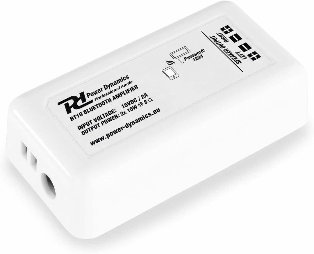 Power Dynamics BT10 Bluetooth-Einbauverstärker - 2X 15 W
