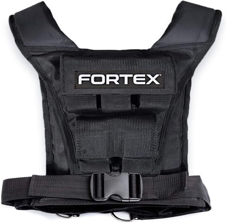 Fortex Gewichtsweste 10-20kg mit herausnehmbaren Gewichten | Trainingsweste Fitnessweste