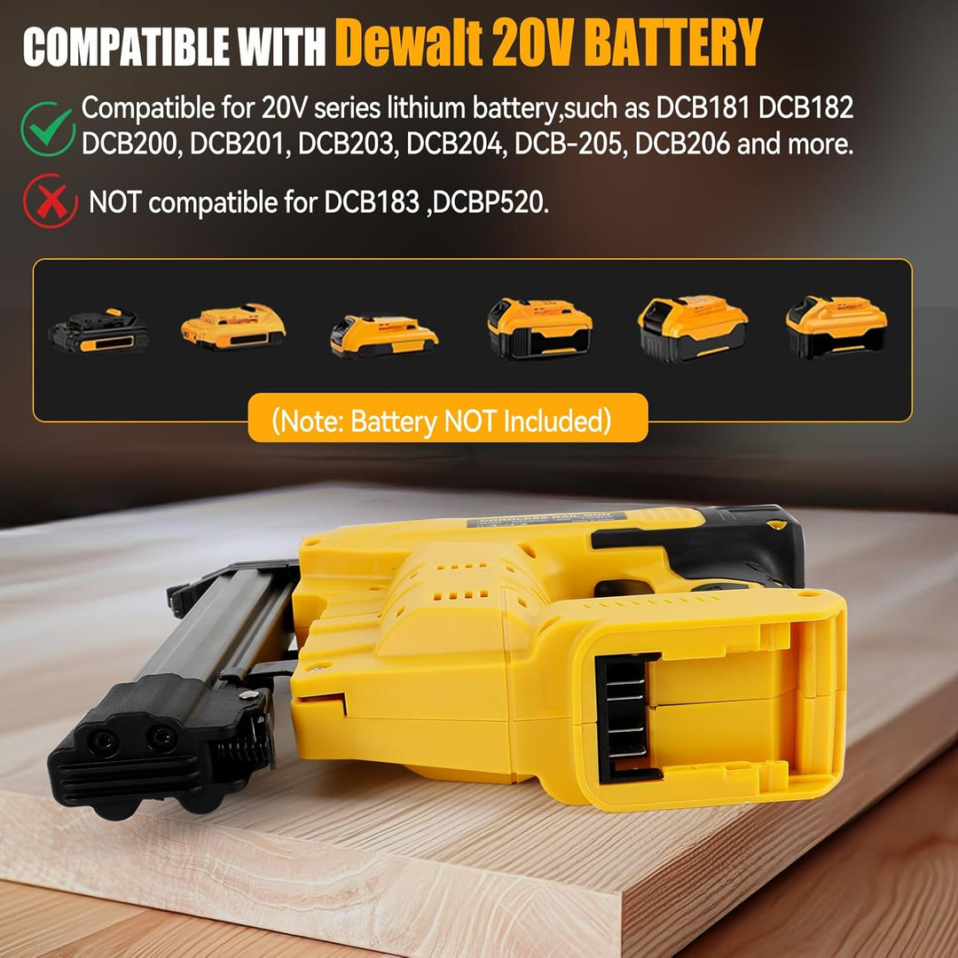 Verbesserter 18GA Akku-Nagler, kompatibel mit Dewalt 20V-Akku, bürstenloser Nagler, elektrischer Tac