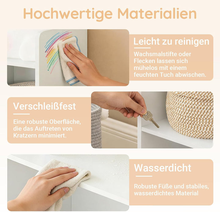 SoBuy Kinder Bücherregal Montessori Regal Kinderzimmer mit 8 Offenes Fach Kinderregal für Spielzeug