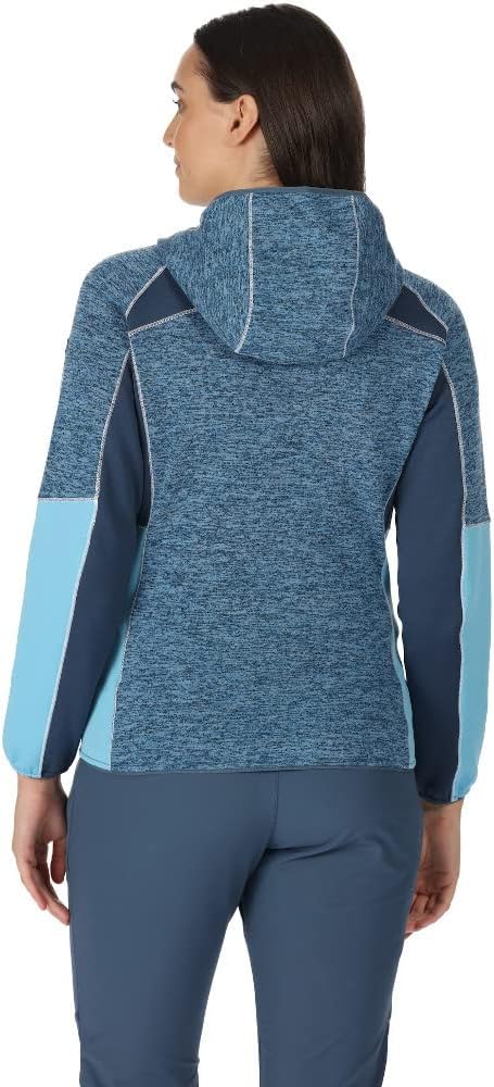 Regatta Strickfleecejacke Damen mit Kapuze 36 Blau, 36 Blau