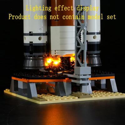 GEAMENT Licht-Set Kompatibel mit Lego Weltraumrakete mit Kontrollzentrum (Deep Space Rocket and Laun