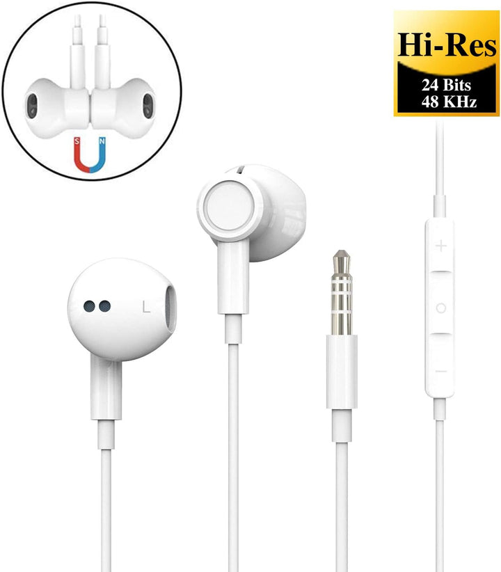 Hochauflösende In-Ear-Kopfhörer mit Kabel, extra Bass, geräuschisolierend, mit Mikrofon, für iPhone,